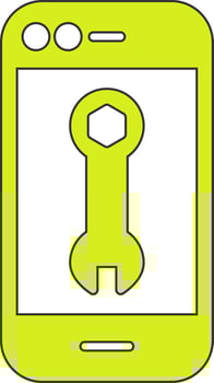 Smartphone Repair Vecto Icon vector