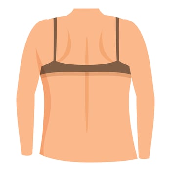 Female body fit icon cartoon vector. Surgery loss vector