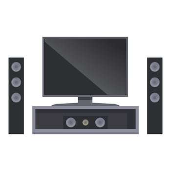 Picture home theater icon cartoon vector. Screen visual vector