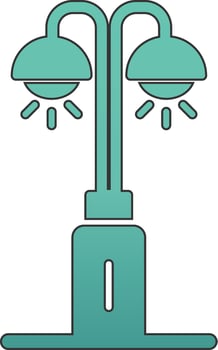 Park Lamp Vecto Icon vector