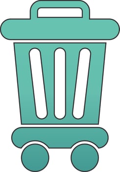 Trash Bin Vecto Icon vector