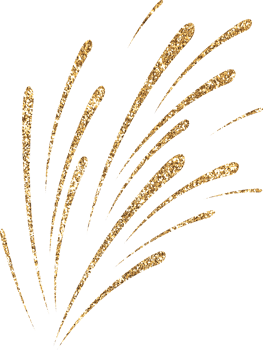 Gold Glitter Firework Explosion png