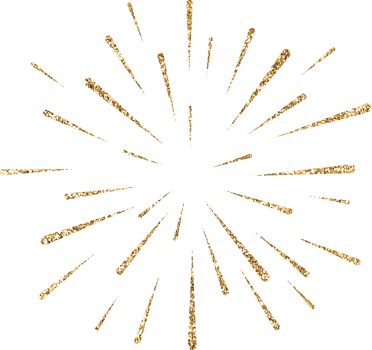 Gold Glitter Firework Explosion png