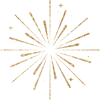 Gold Glitter Firework Explosion png