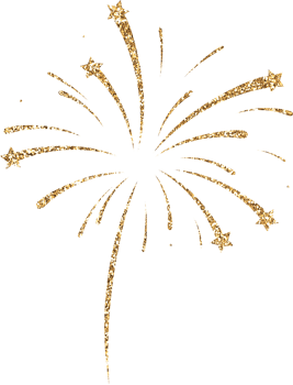 Gold Glitter Firework Explosion png