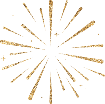Gold Glitter Firework Explosion png