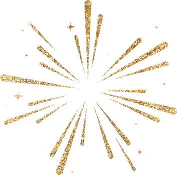 Gold Glitter Firework Explosion png
