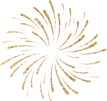 Gold Glitter Firework Explosion png