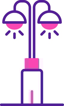 Park Lamp Vector Icon