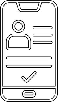 Smartphone Id Vecto Icon vector