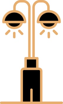 Park Lamp Vecto Icon vector