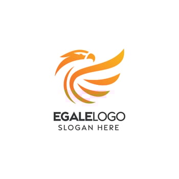 Elegant Orange and White Eagle Logo Design for Modern Branding Purposes vector