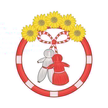 illustration of martisor vector