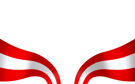Austria flag element design national independence day banner ribbon png
