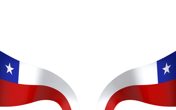 Chile flag element design national independence day banner ribbon png