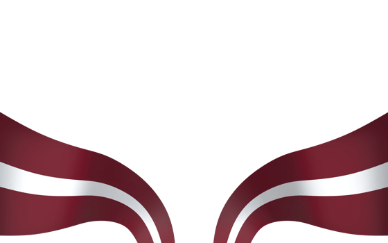 Latvia flag element design national independence day banner ribbon png