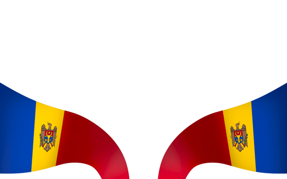 Moldova flag element design national independence day banner ribbon png