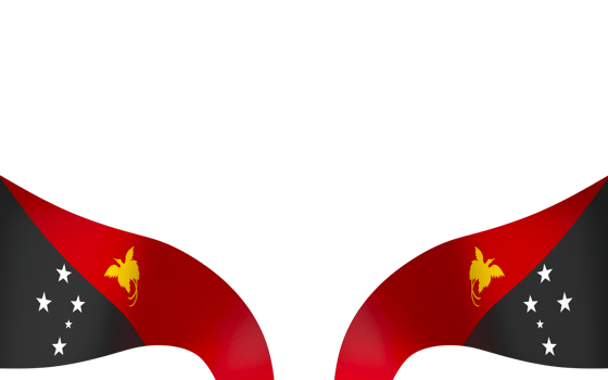 Papua New Guinea flag element design national independence day banner ribbon png