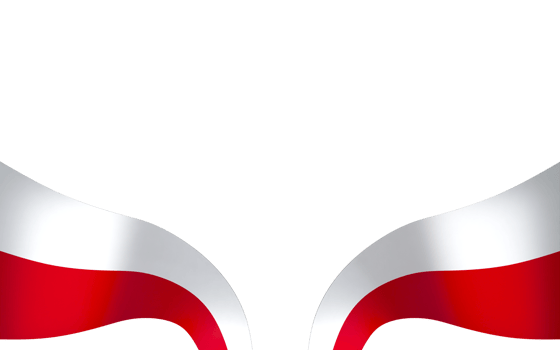 Poland flag element design national independence day banner ribbon png