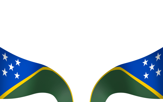 Solomon Islands flag element design national independence day banner ribbon png