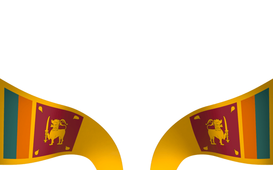 Sri Lanka flag element design national independence day banner ribbon png