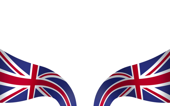 United Kingdom flag element design national independence day banner ribbon png