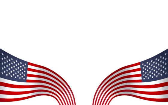 United States flag element design national independence day banner ribbon png