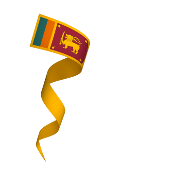 Sri Lanka flag element design national independence day banner ribbon png