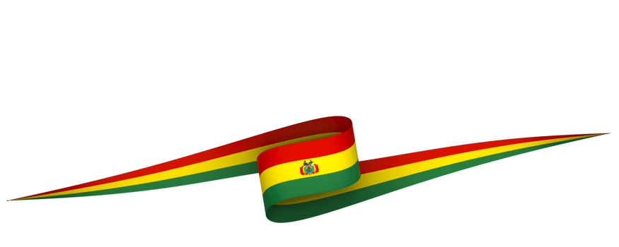 Bolivia flag element design national independence day banner ribbon png