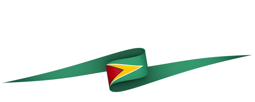 Guyana flag element design national independence day banner ribbon png