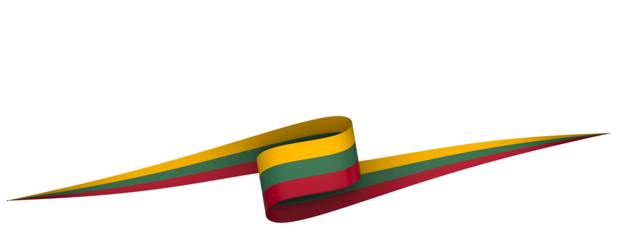 Lithuania flag element design national independence day banner ribbon png