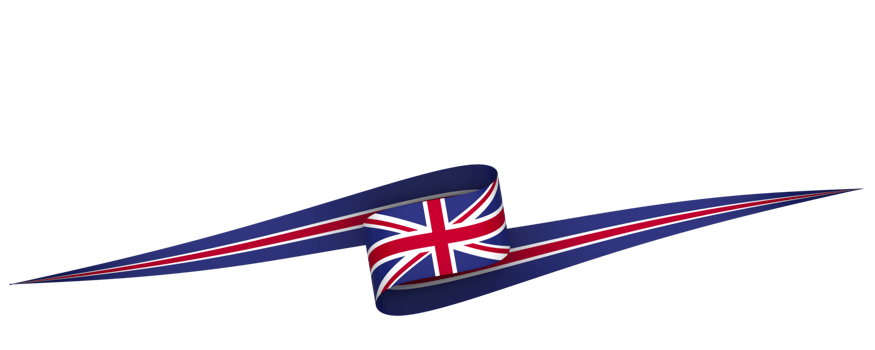United Kingdom flag element design national independence day banner ribbon png