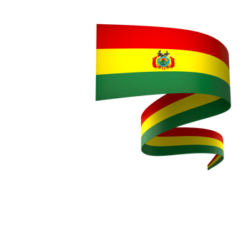 Bolivia flag element design national independence day banner ribbon png