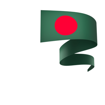 Bangladesh flag element design national independence day banner ribbon png