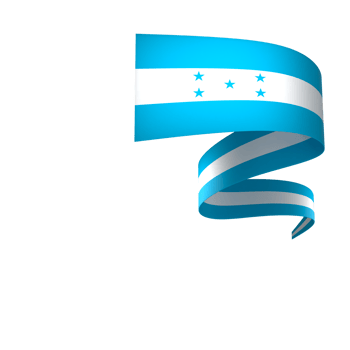 Honduras flag element design national independence day banner ribbon png