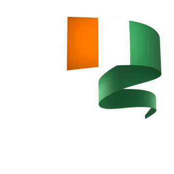 Ivory Coast flag element design national independence day banner ribbon png