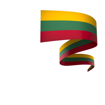 Lithuania flag element design national independence day banner ribbon png