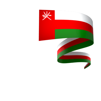 Oman flag element design national independence day banner ribbon png
