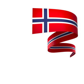 Norway flag element design national independence day banner ribbon png