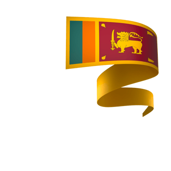 Sri Lanka flag element design national independence day banner ribbon png