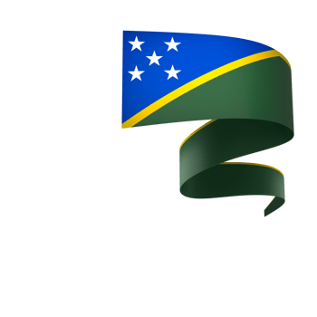 Solomon Islands flag element design national independence day banner ribbon png