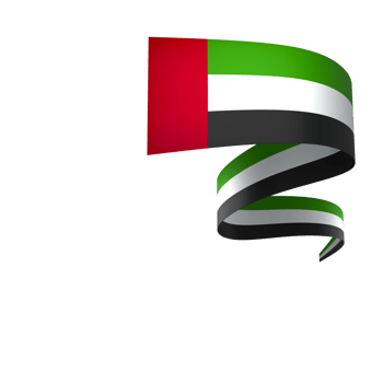 United Arab Emirates flag element design national independence day banner ribbon png
