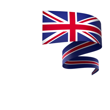 United Kingdom flag element design national independence day banner ribbon png