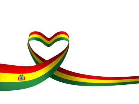 Bolivia flag element design national independence day banner ribbon png