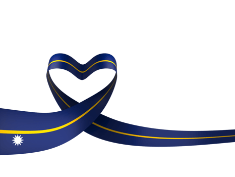 Nauru flag element design national independence day banner ribbon png