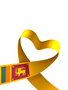 Sri Lanka flag element design national independence day banner ribbon png