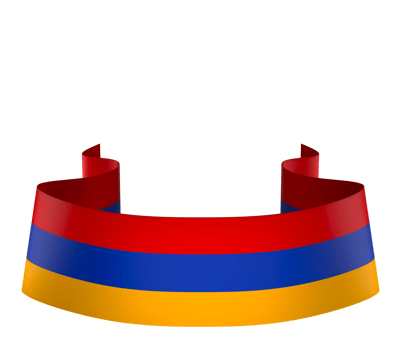 Armenia flag element design national independence day banner ribbon png