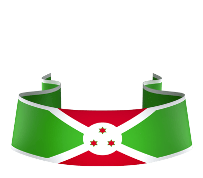 Burundi flag element design national independence day banner ribbon png