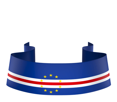 Cabo Verde flag element design national independence day banner ribbon png