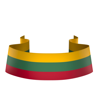 Lithuania flag element design national independence day banner ribbon png